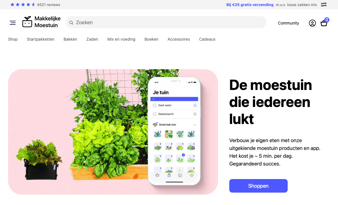 makkelijke moestuin