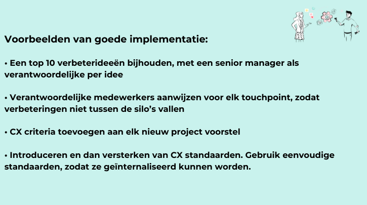 Implementatie door Certified Customer Experience Professional 