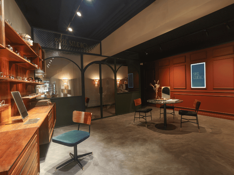 sfeer bij bril studio