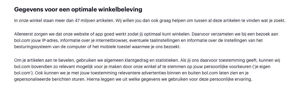 personaliseren BOL